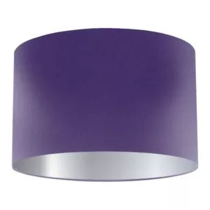 Violet Silk Drum Lampshade