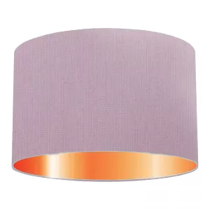 Violet Cotton Drum Lampshade