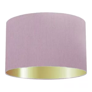 Violet Cotton Drum Lampshade