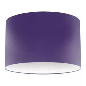 Violet Silk Drum Lampshade