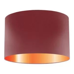 Wine Silk Drum Lampshade