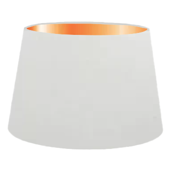 White Cotton French Drum Lampshade