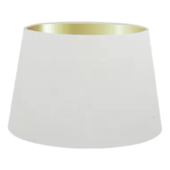 White Cotton French Drum Lampshade