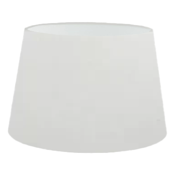 White Cotton French Drum Lampshade