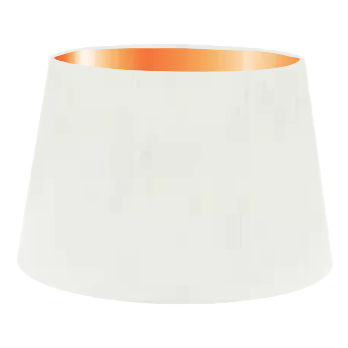 White Silk French Drum Lampshade