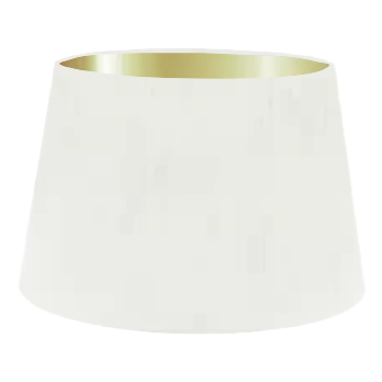 White Silk French Drum Lampshade