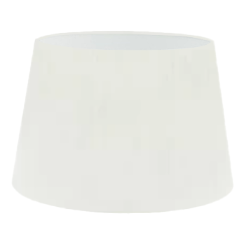 White Silk French Drum Lampshade