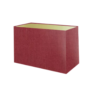 Wine Red Cotton Rectangle Lampshade