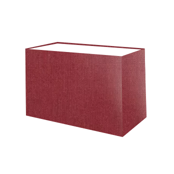 Wine Red Cotton Rectangle Lampshade