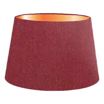 Wine Red Cotton French Drum Lampshade