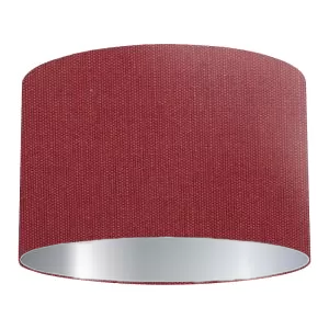 Wine Red Cotton Drum Lampshade