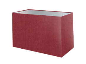 Wine Red Cotton Rectangle Lampshade