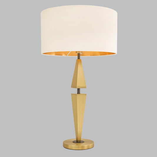 Wyatt Gold Table Lamp with Fabric Shade