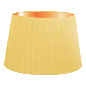 Yellow Cotton French Drum Lampshade