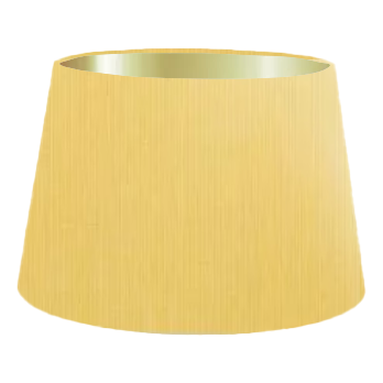 Yellow Cotton French Drum Lampshade