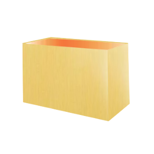 Yellow Cotton Rectangle Lampshade