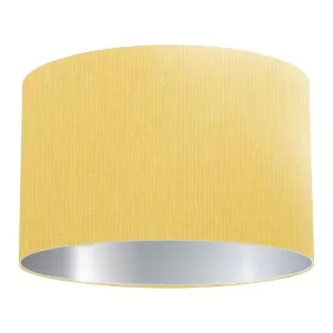 Yellow Cotton Drum Lampshade