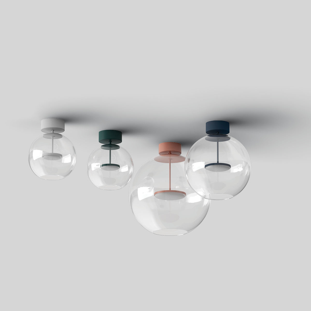 Cristalbolla_S Glass Ceiling Light