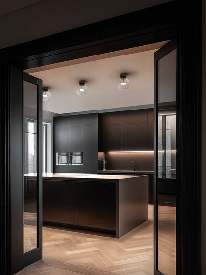 Cristalbolla_S Glass Ceiling Light