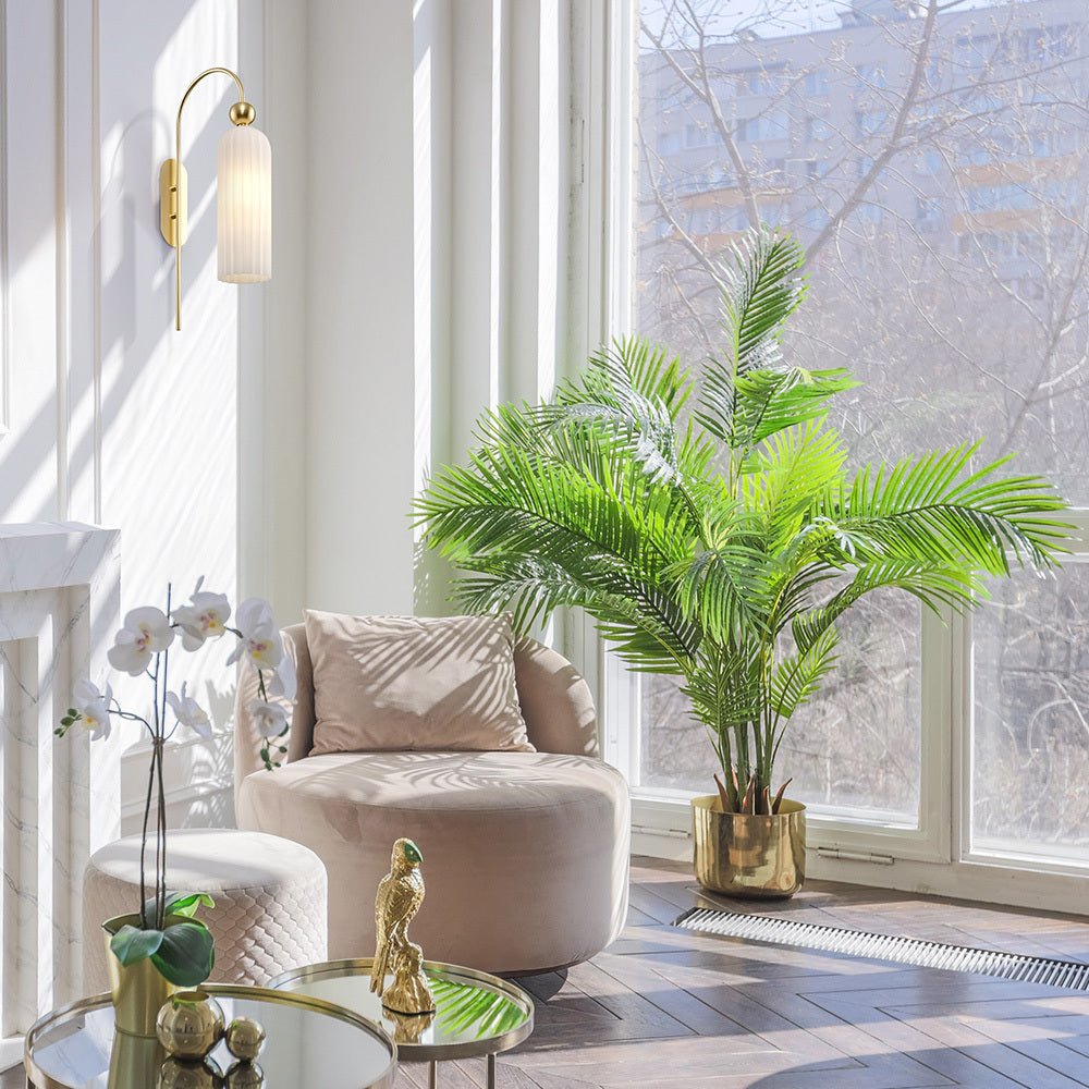 Antic Glass Curved Wall Light