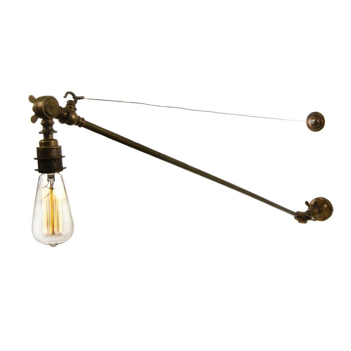 Manick Industrial Swing Arm Adjustable Wall Light