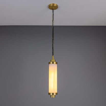 Louise Vintage Glass and Brass Bathroom Pendant IP44