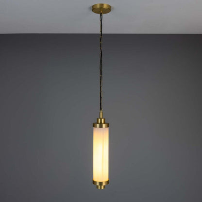 Louise Vintage Glass and Brass Bathroom Pendant IP44