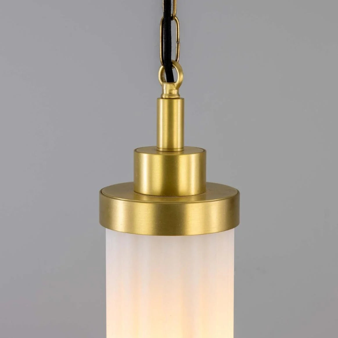 Louise Vintage Glass and Brass Bathroom Pendant IP44