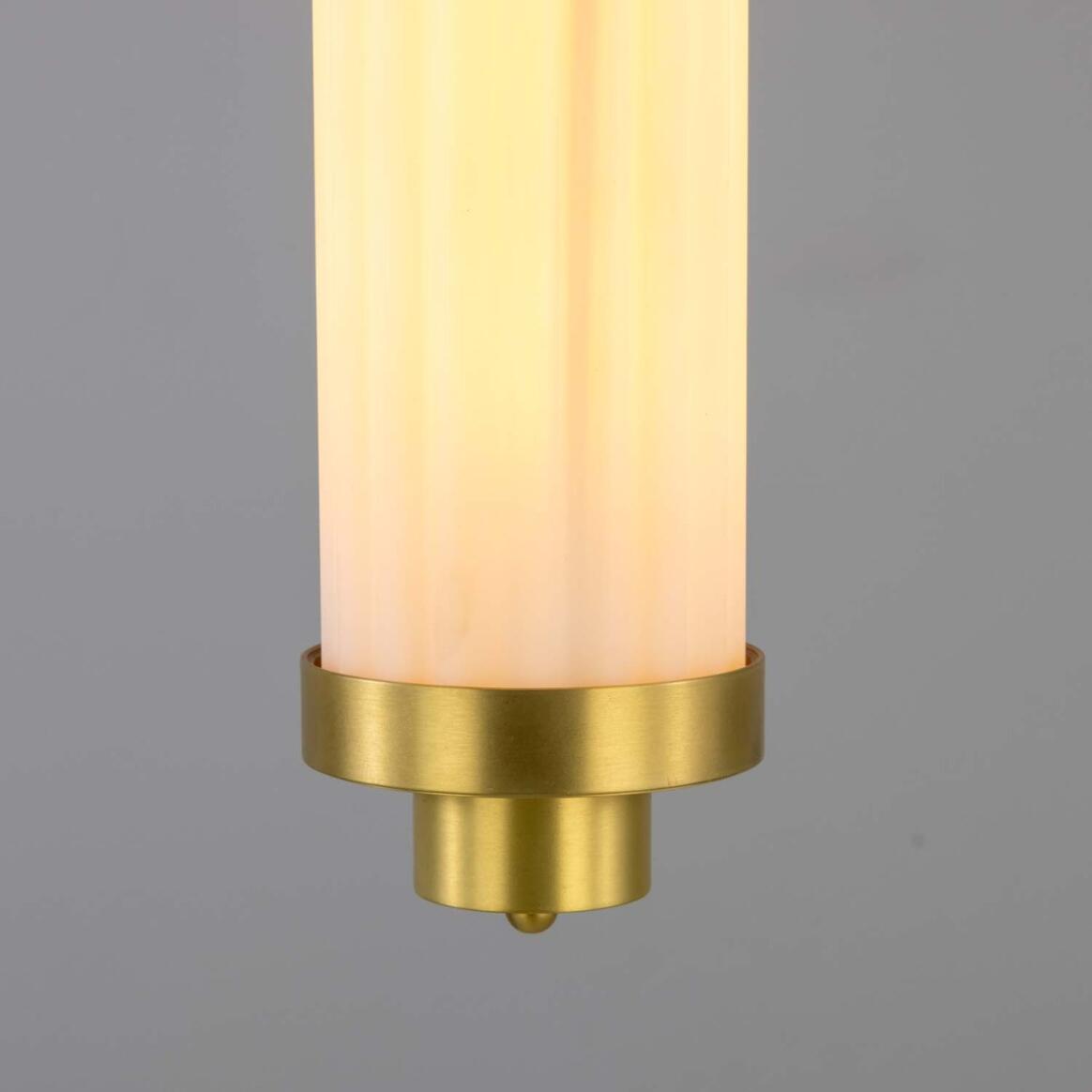 Louise Vintage Glass and Brass Bathroom Pendant IP44