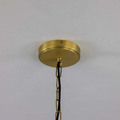 Louise Vintage Glass and Brass Bathroom Pendant IP44