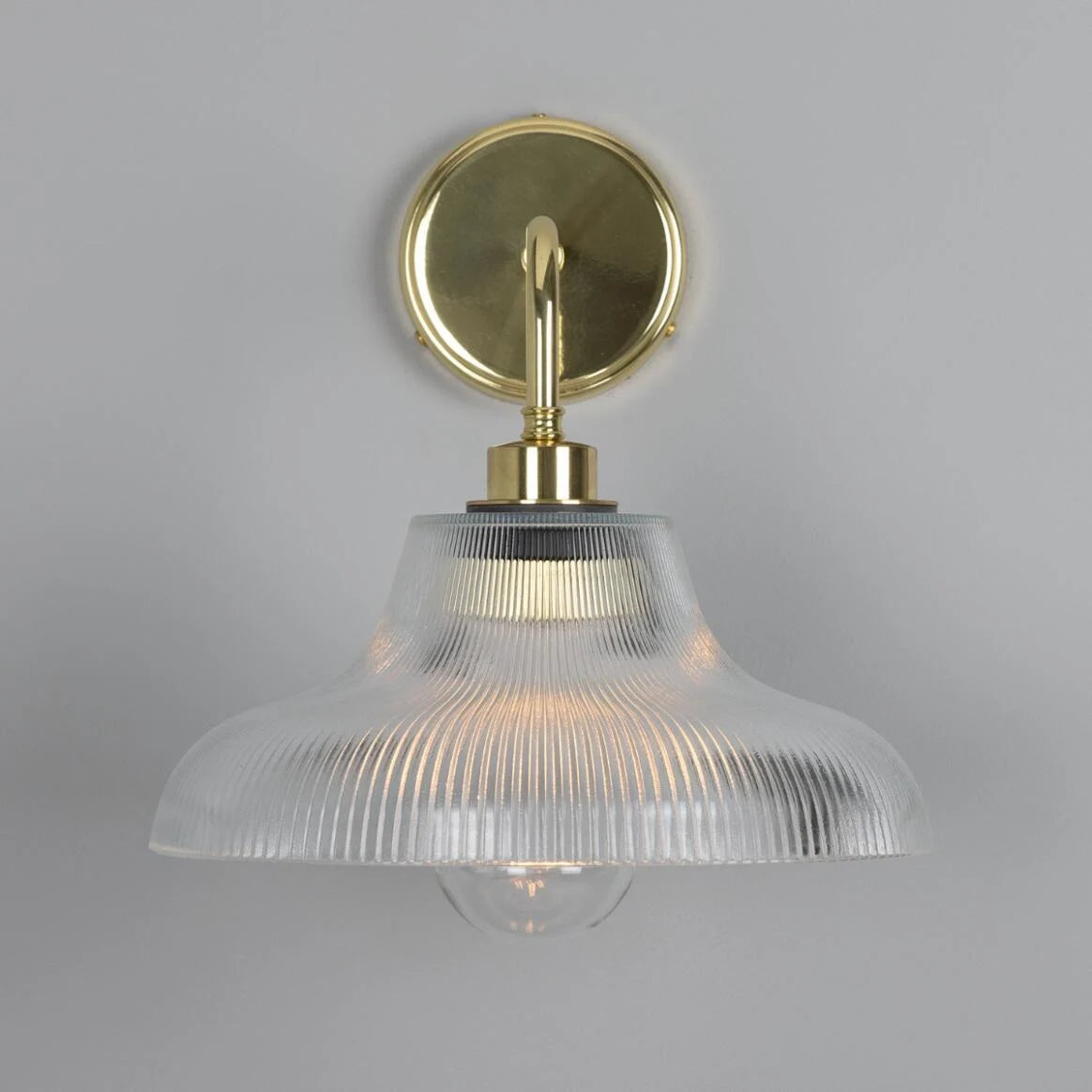 Mono Bathroom Vintage Railway Glass Wall Light IP65