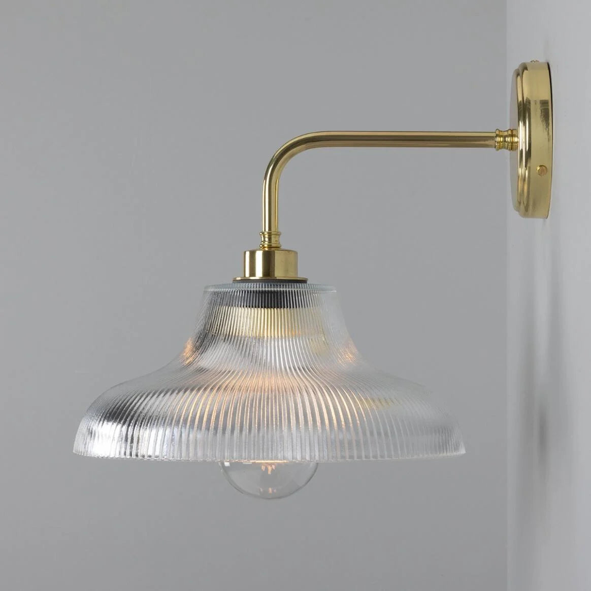 Mono Bathroom Vintage Railway Glass Wall Light IP65