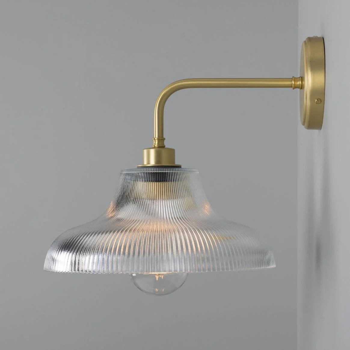 Mono Bathroom Vintage Railway Glass Wall Light IP65