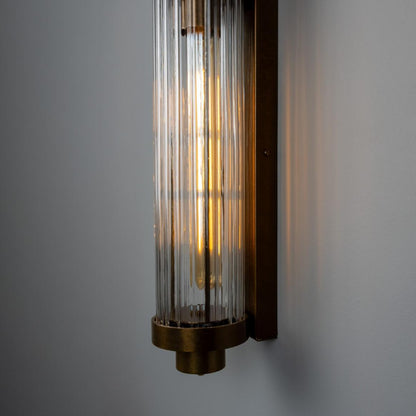 Double Louise Glass Bathroom Wall Light 88cm IP44