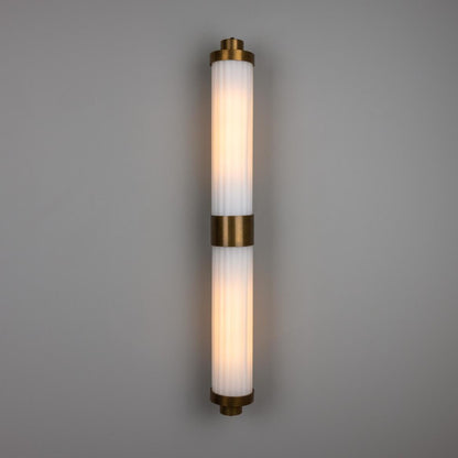 Double Louise Glass Bathroom Wall Light 88cm IP44