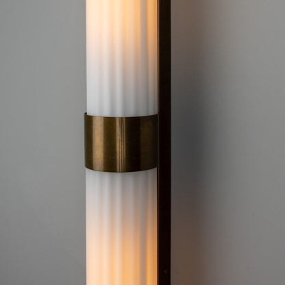 Double Louise Glass Bathroom Wall Light 88cm IP44