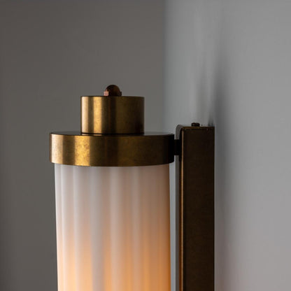 Double Louise Glass Bathroom Wall Light 88cm IP44