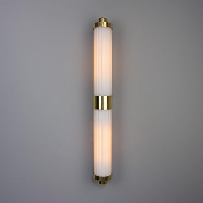 Double Louise Glass Bathroom Wall Light 88cm IP44