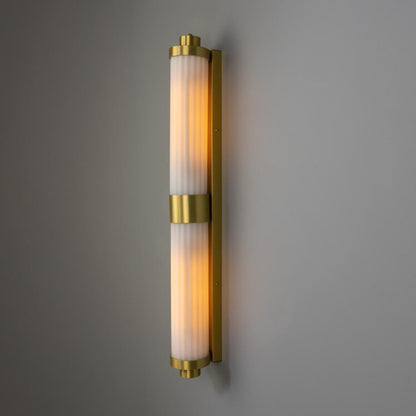 Double Louise Glass Bathroom Wall Light 88cm IP44