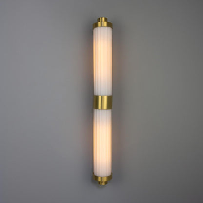 Double Louise Glass Bathroom Wall Light 88cm IP44
