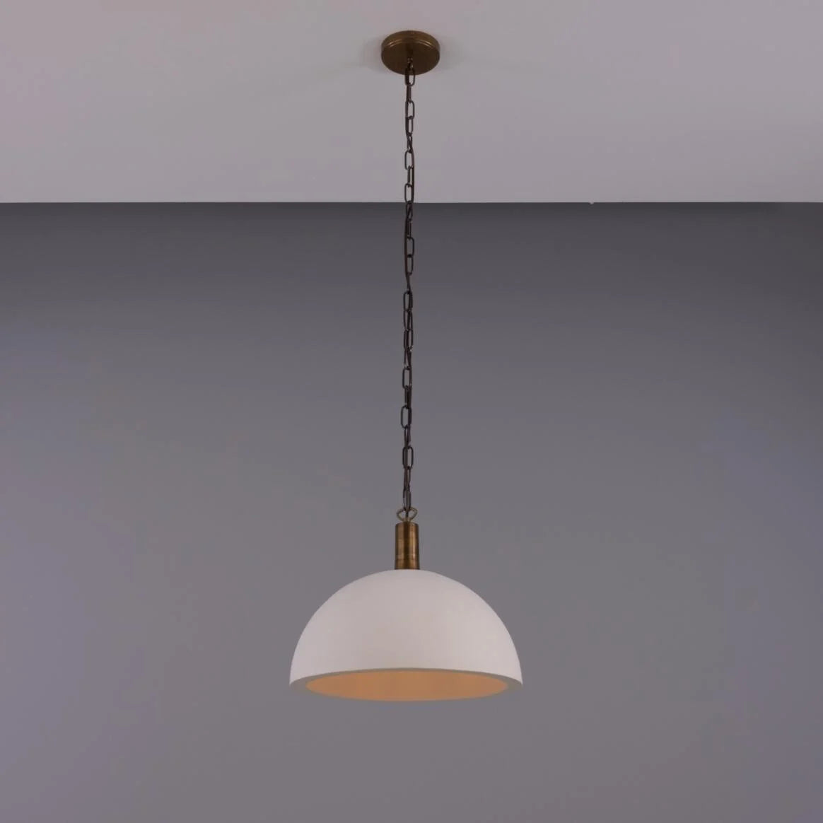 Kauri Organic Ceramic Dome Pendant Light