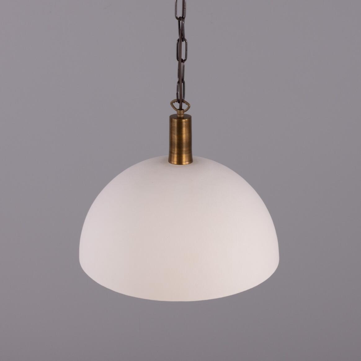Kauri Organic Ceramic Dome Pendant Light