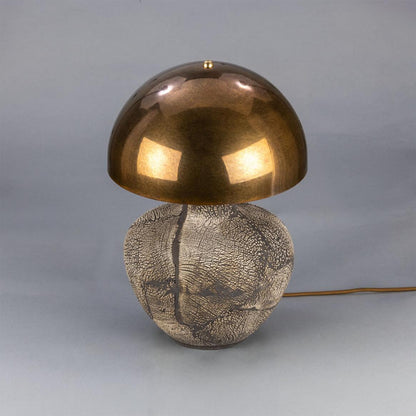 Lawson Ceramic Table Lamp with Brass Dome Shade