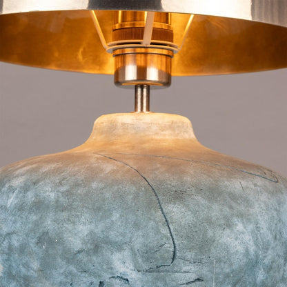 Lawson Ceramic Table Lamp with Brass Dome Shade