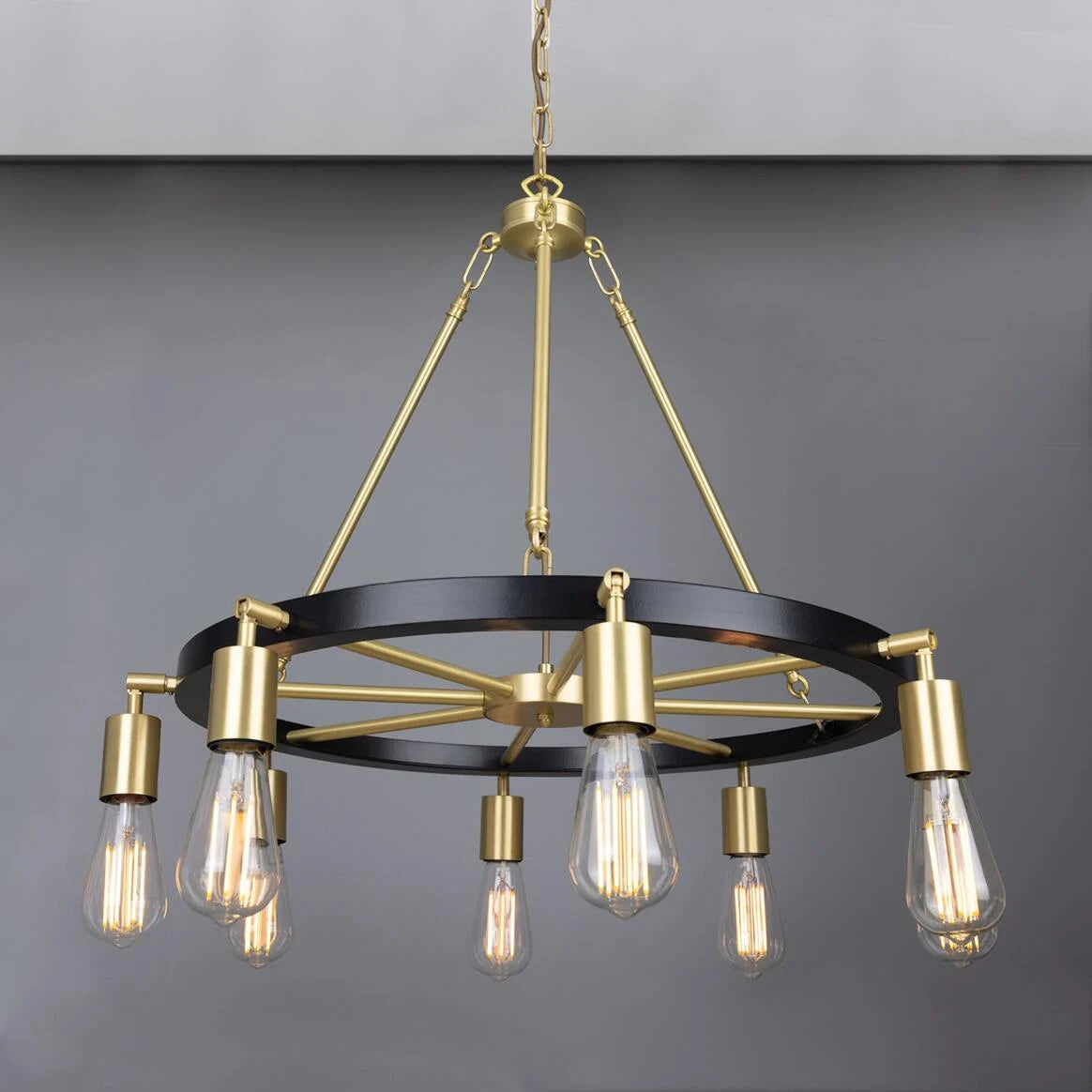 Duleek Modern Ring Chandelier, Eight Light