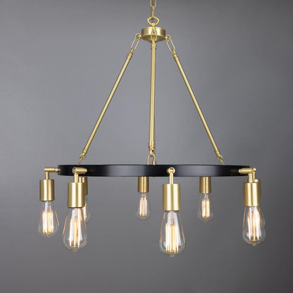 Duleek Modern Ring Chandelier, Eight Light