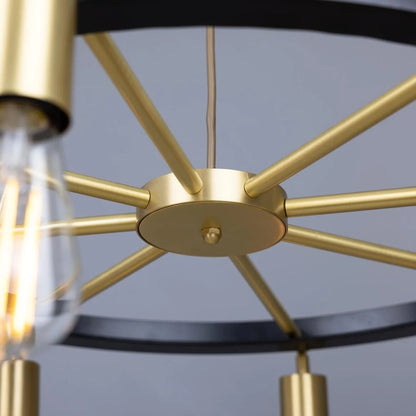 Duleek Modern Ring Chandelier, Eight Light