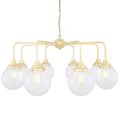 Rome Mid-Century Globe Chandelier, Eight-Light