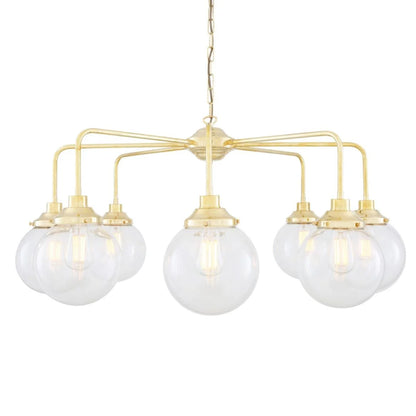 Rome Mid-Century Globe Chandelier, Eight-Light