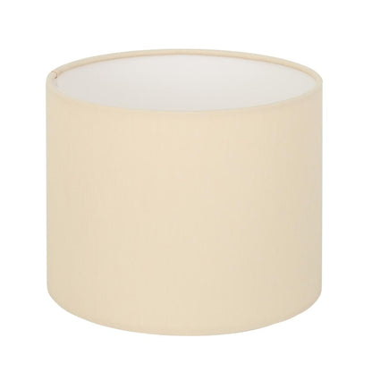 Bangor Modern Brass Wall Light with Drum Fabric Shade